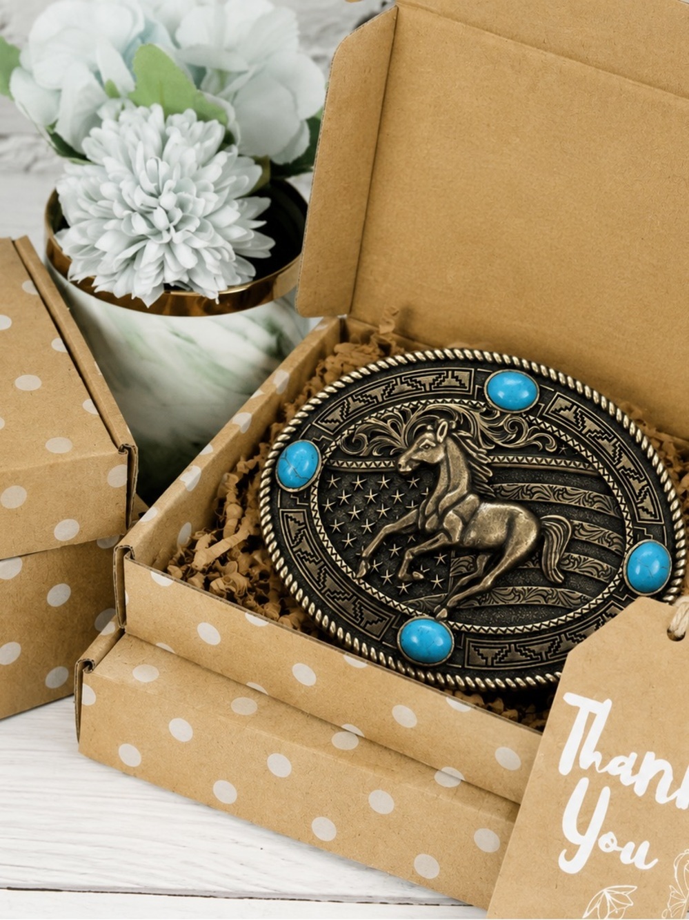Western style belt buckle